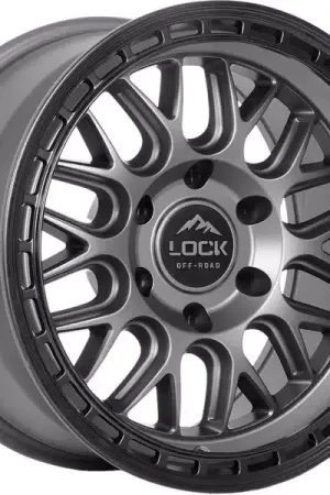 Lock Off-Road Grey Onyx Wheel ONYX-7969MGMBR | RealTruck Professional Grade