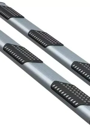 Luverne O-Mega II Silver Wheel to Wheel Running Boards 583078-571529 | RealTruck While Supplies Last
