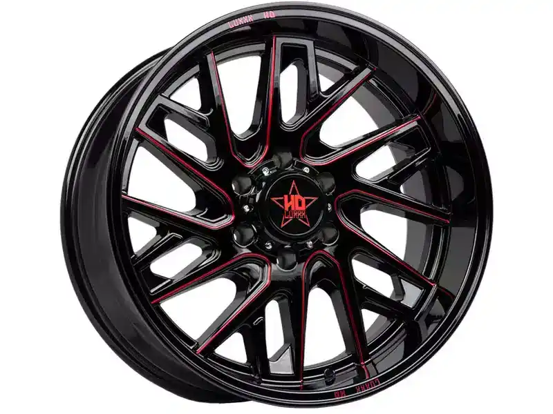 Special Offer Luxxx HD Gloss Black & Red LHD29 Wheel LHD2924126139-44G-A3 | RealTruck