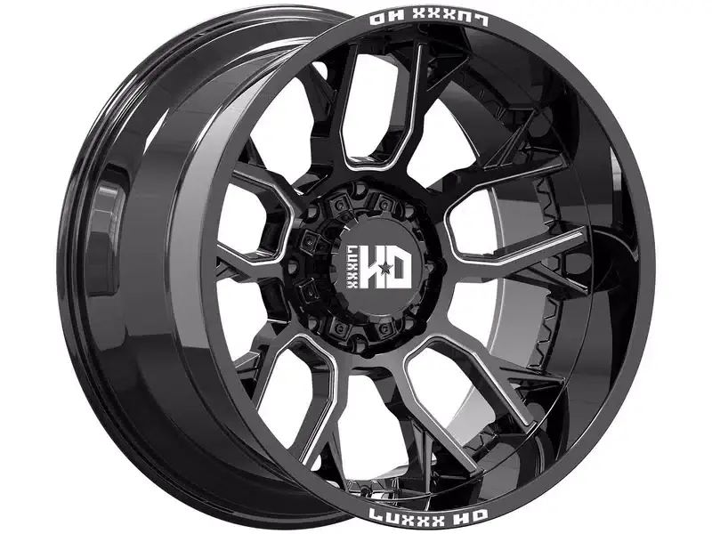 Luxxx HD Milled Gloss Black LHD39 Wheel LHD392098180-0K-A1 | RealTruck Must Have