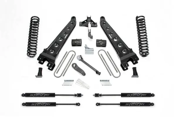Fabtech 08-16 Ford F350/450 4WD 8 Lug 6in Rad Arm Sys w/Coils & Stealth Get Yours