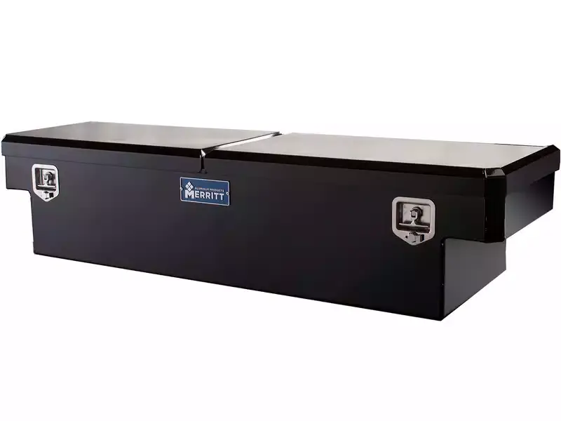 Buy Today Merritt Smooth Double-Door Xtra Deep Crossbody Tool Box - 16x20x60 - Raw Aluminum 710212-221 | RealTruck