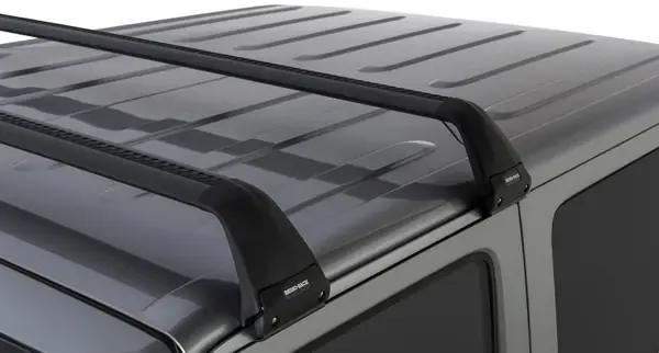 High Quality Rhino-Rack 07-22 Jeep Wrangler JK/JL 2 Door Hard Top Vortex SG 2 Bar Roof Rack - Black