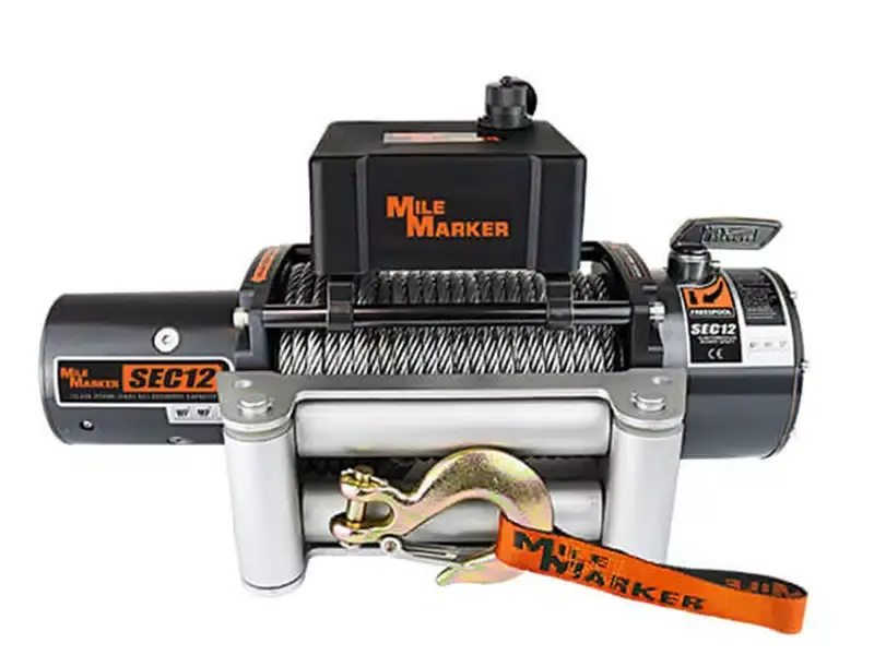 Mile Marker SEC 12,000 lb Winch 76-50251BW | RealTruck Sale