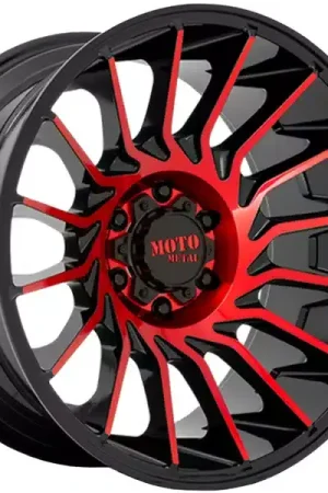 Moto Metal Black & Red MO807 Shockwave Wheel MO80722087918N | RealTruck Price Cut