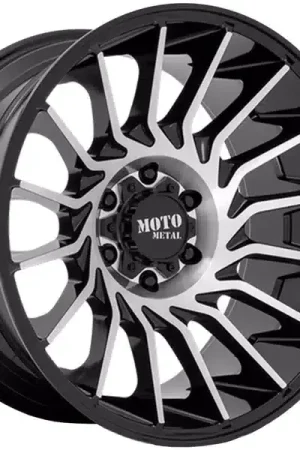 Express Delivery Moto Metal Machined Gloss Black MO807 Shockwave Wheel MO80722263544N | RealTruck