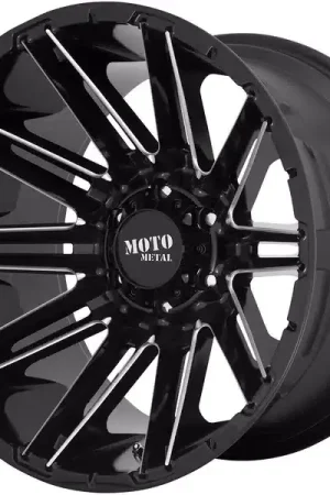 Deal Moto Metal Milled Gloss Black MO998 Kraken Wheel MO99821088318N | RealTruck