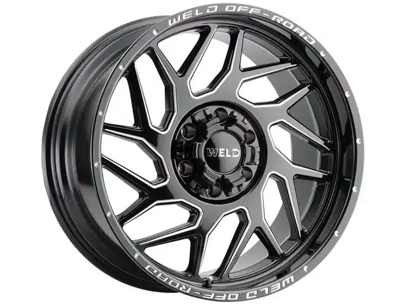 Weld Off-Road Milled Gloss Black Fulcrum Wheel W11709018575 | RealTruck Mega Sale