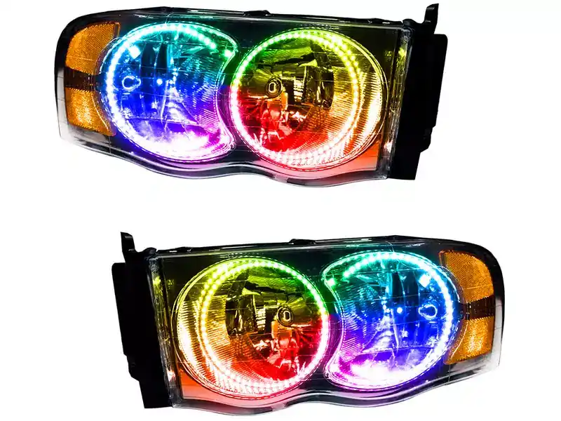 Deal Oracle Chrome LED ColorSHIFT Headlights 7164-504 | RealTruck