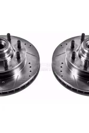 Affordable Power Stop Evolution Drilled & Slotted Front Rotors AR8627XPR | RealTruck