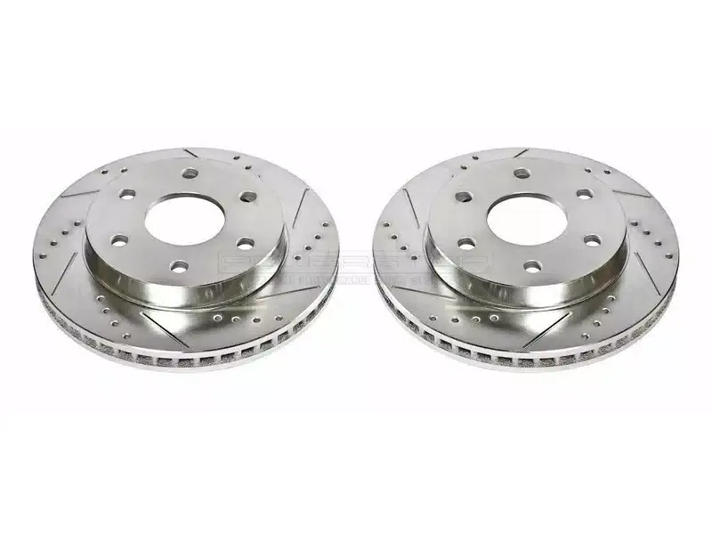 Power Stop Evolution Drilled & Slotted Front Rotors AR8640XPR | RealTruck Top Rated