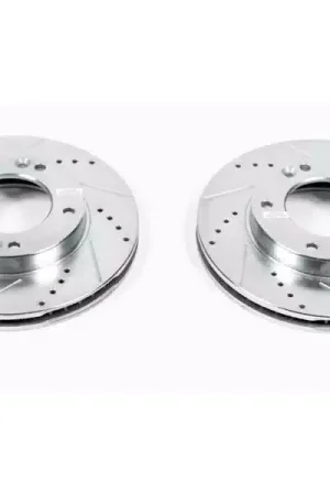 Best Choice Power Stop Evolution Drilled & Slotted Front Rotors JBR1512XPR | RealTruck