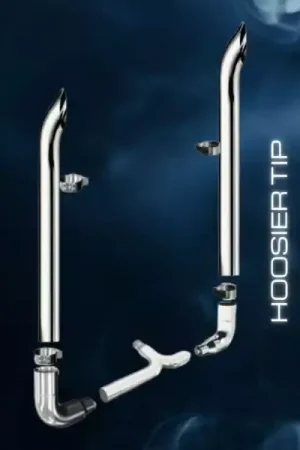 Flash Sale RoadWorks Freightliner Exhaust Kits Hoosier Tip 6" Diameter 108" Tall KITFL16H108 | RealTruck