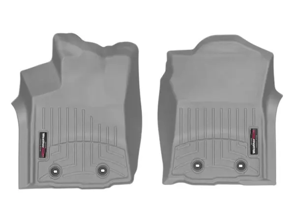 WeatherTech 2018+ Toyota Tacoma Front FloorLiner - Grey (Auto Trans Only; Trans Only) Hassle-Free Returns