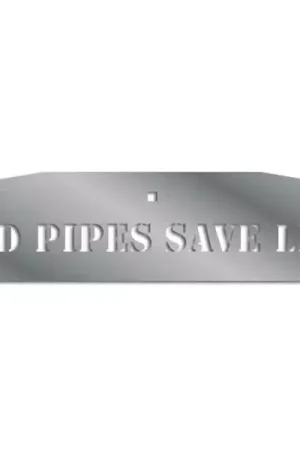 RoadWorks 24" "Loud Pipes Save Lives" Flap Weights w/ Backs N11402 | RealTruck Holiday Sale