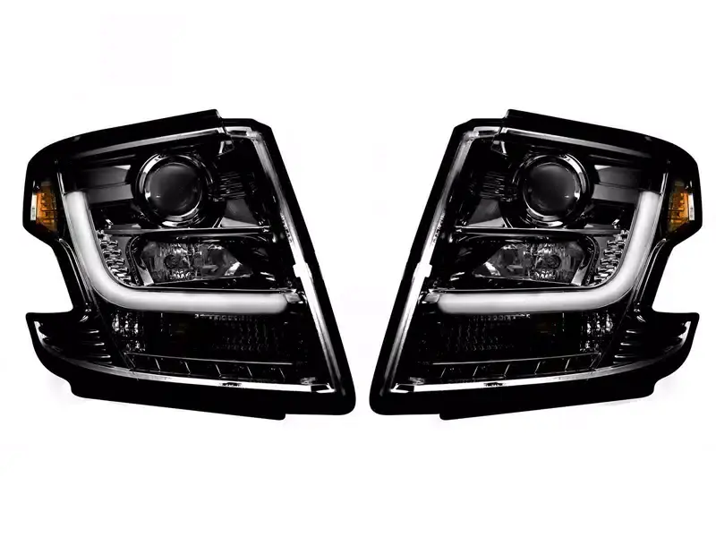 Order Now Recon Smoked Black DRL Projector Headlights 264400BKC | RealTruck