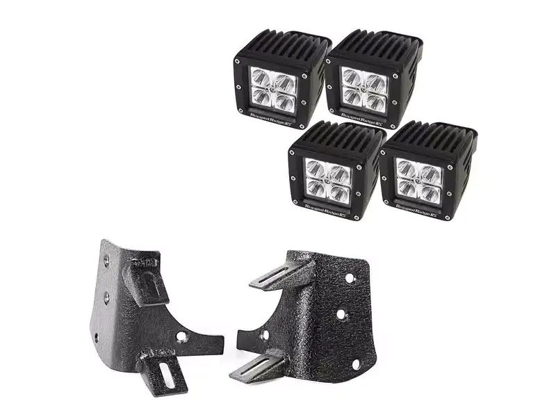 Order Now Rugged Ridge A-Pillar LED Cube Light Kit 11232.38 | RealTruck