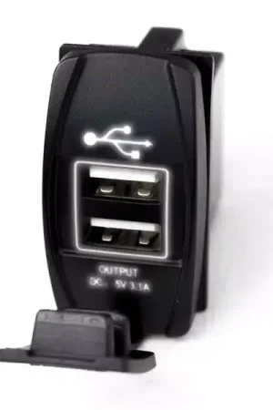 Race Sport USB White LED Rocker Switch RSRSUSBW | RealTruck Cheap