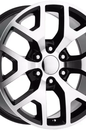 Rev OE Machined Gloss Black 586 Wheel 586MB-2298332 | RealTruck Authentic