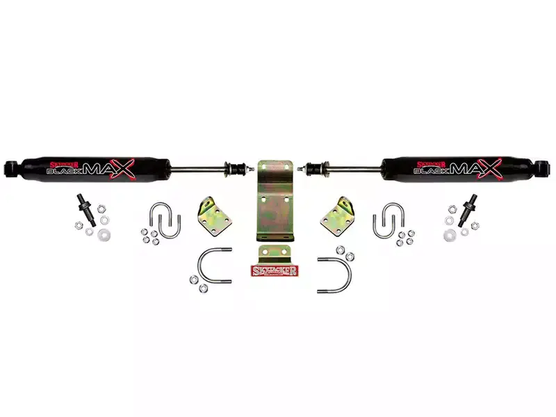 Professional Grade Skyjacker Black MAX Steering Stabilizer 8203 | RealTruck
