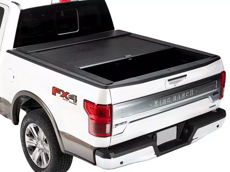 Truck Covers USA Roll Matte Black Tonneau Cover CR142MT&TCU-AX-530&TCU-AX-534 | RealTruck One Day Deal