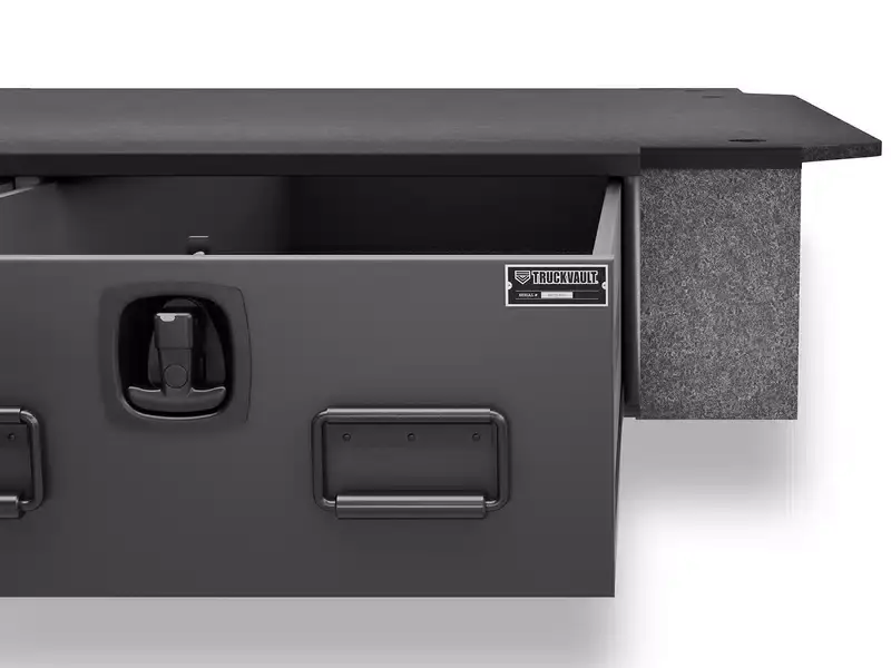 TruckVault Covered Bed Line Storage System 23720-T-DGRAMU2-19S-PC-ARE | RealTruck Get Yours