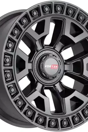 Vortek Matte Black VRD-704 Wheel 7041795712MB | RealTruck New Arrival