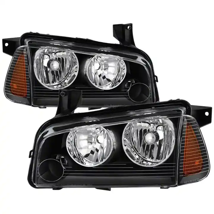 OEM Style Headlights; Black Housing; Clear Lens Fan Favorite