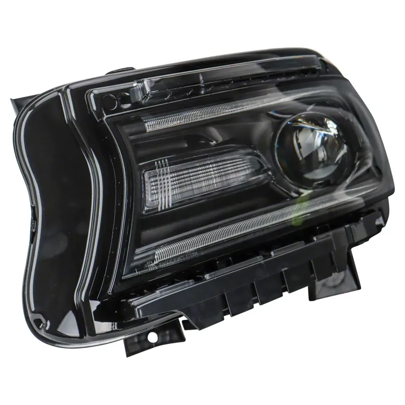 Headlight; Black Housing; Clear Lens; Driver Side Buy Direct