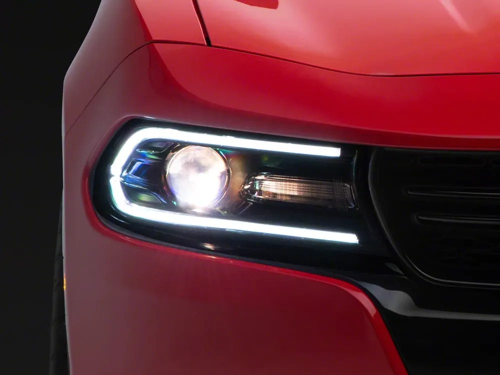 High Quality Headlights; Black Housing; Clear Lens