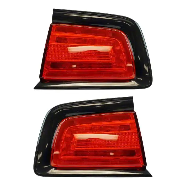 Certified Outer Tail Lights; Chrome Housing; Red Lens