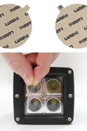 Lamin-X Fog Light Tint Covers; Clear Top Rated