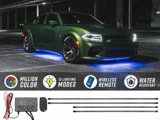 LEDGlow Million Color Slimline Car Underbody Lighting Kit Direct From Manufacturer