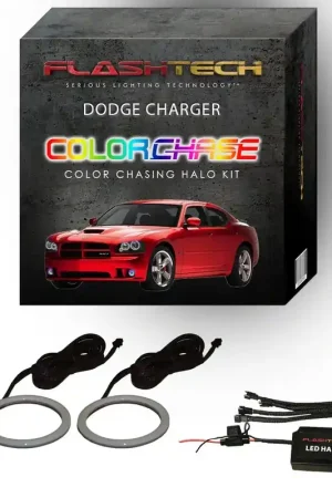 Cheap Flashtech ColorChase LED Halo Fog Light Kit; RGB