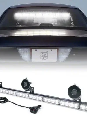 35-Inch 8 Series LED Directional Traffic Advisor Light Bar; White Exclusive