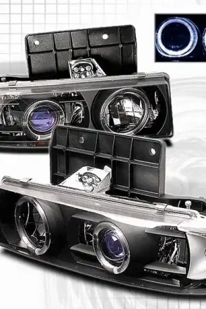GMC Safari Custom Disco Black Halo Projector Headlights - LHP-AST95JMB-YD Secure Checkout