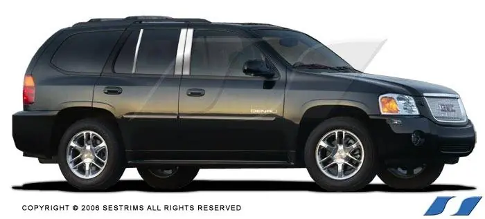 GMC Envoy SES Trim Pillar Post - 304 Mirror Shine Stainless Steel - 6PC - P122 Must Have