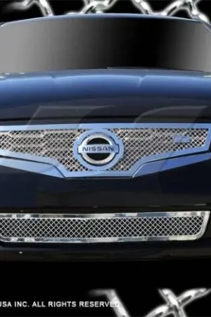 Nissan Altima SES Trim Chrome Plated Stainless Steel Mesh Grille - Bottom - MG185B High Quality