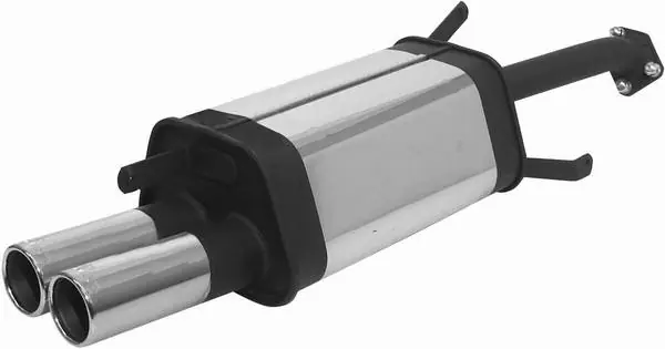 Mitsubishi Lancer Remus Rear Silencer with Dual Exhaust Tips - Round - 555096 0504 Authentic