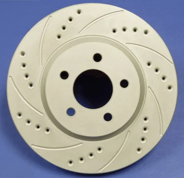 Volkswagen Rabbit SP Performance Cross Drilled and Slotted Solid Front Rotors - F58-0514 Flash Sale