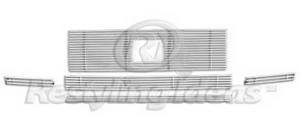 Flash Sale Honda Ridgeline Restyling Ideas Upper & Lower Grille - Stainless Steel Chrome Plated Billet - 72-SB-HORID06-TB
