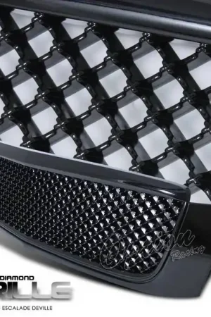 Low Price Cadillac DeVille Option Racing Black Grille - Diamond Style - Black - 65-14262