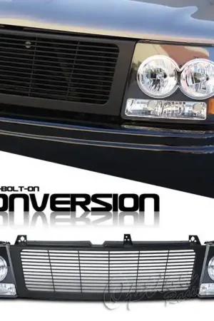 Limited Time Chevrolet Silverado Option Racing Headlights - Black & Black - 10-15261
