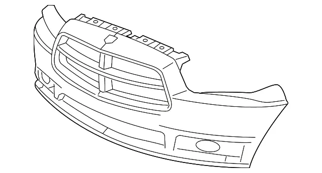 Flash Sale Mopar Bumper Cover; Front; With Adaptive Cruise Control; Primered