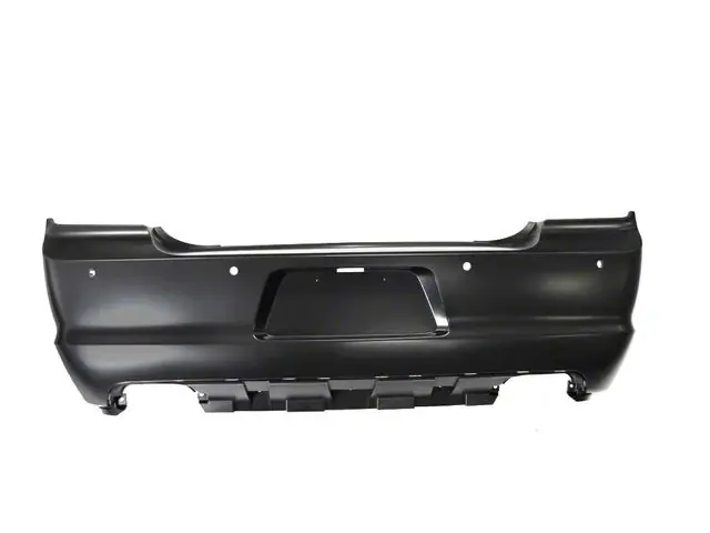 Mopar Bumper Cover; Rear; Primered; With Parking Sensor Certified
