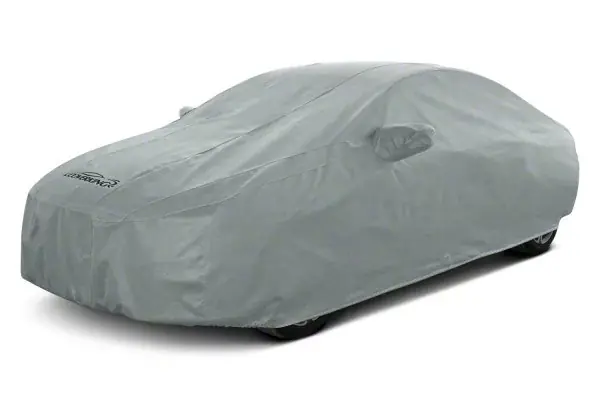 Brand New Coverking Coverbond Car Cover with Rear Roof Antenna Pocket; Gray