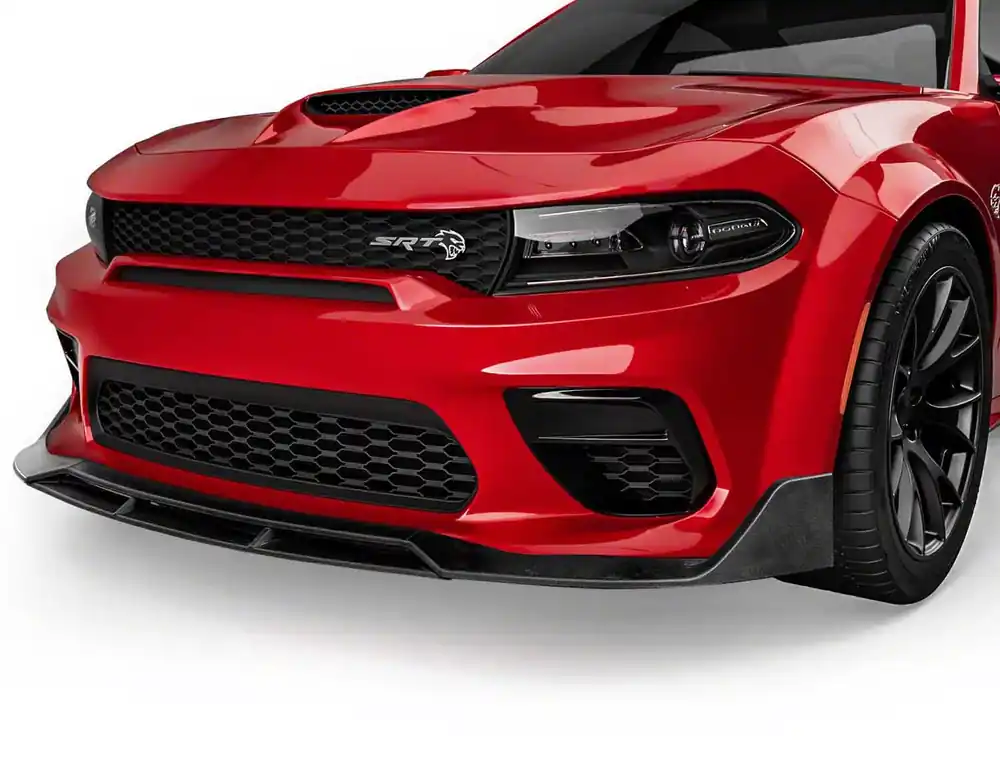 Limited Offer V3R Style Front Bumper Lip; Matte Black
