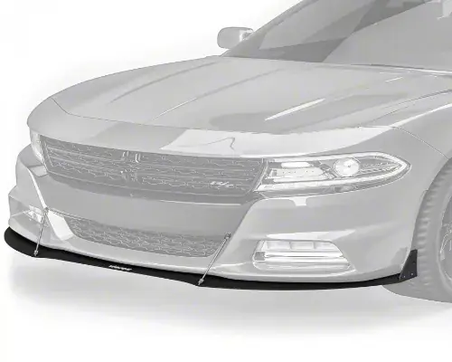 VZ3 Style Front Bumper Splitter; Satin Black Ice Vinyl Deal
