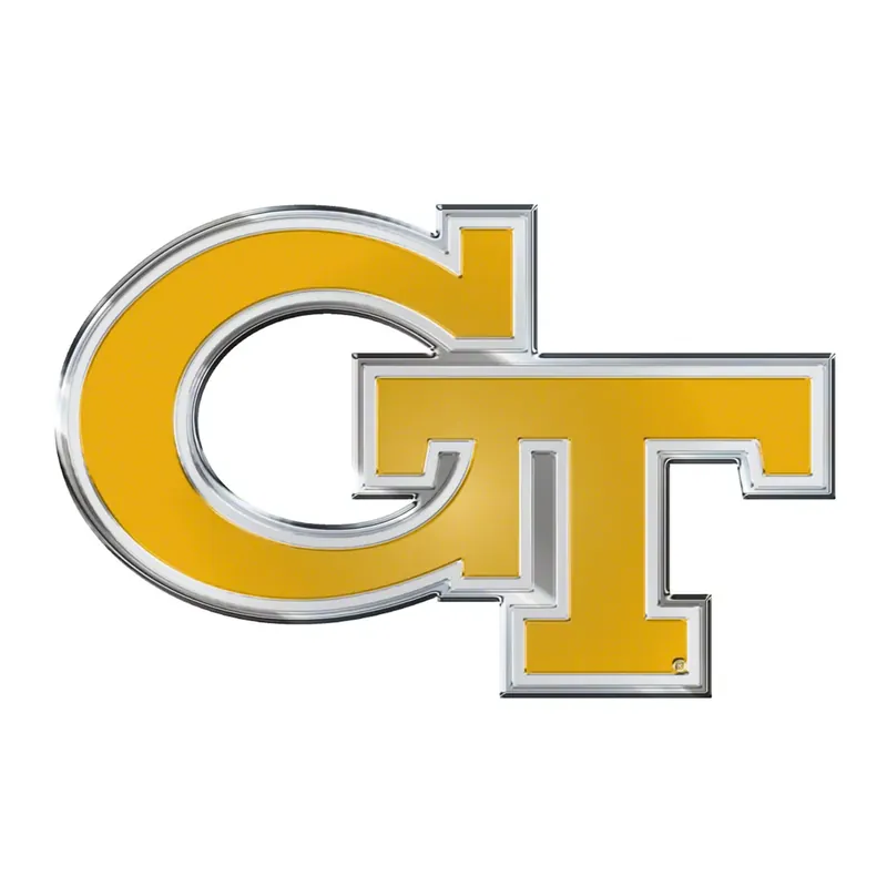 In Demand Georgia Tech Embossed Emblem; Gold