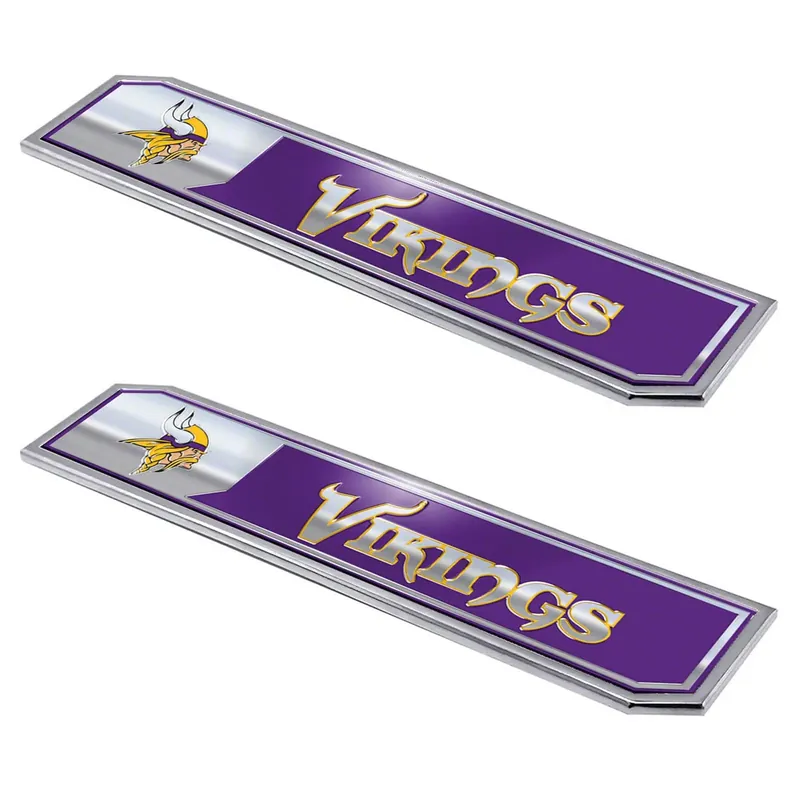 Trusted Brand Minnesota Vikings Embossed Emblems; Purple